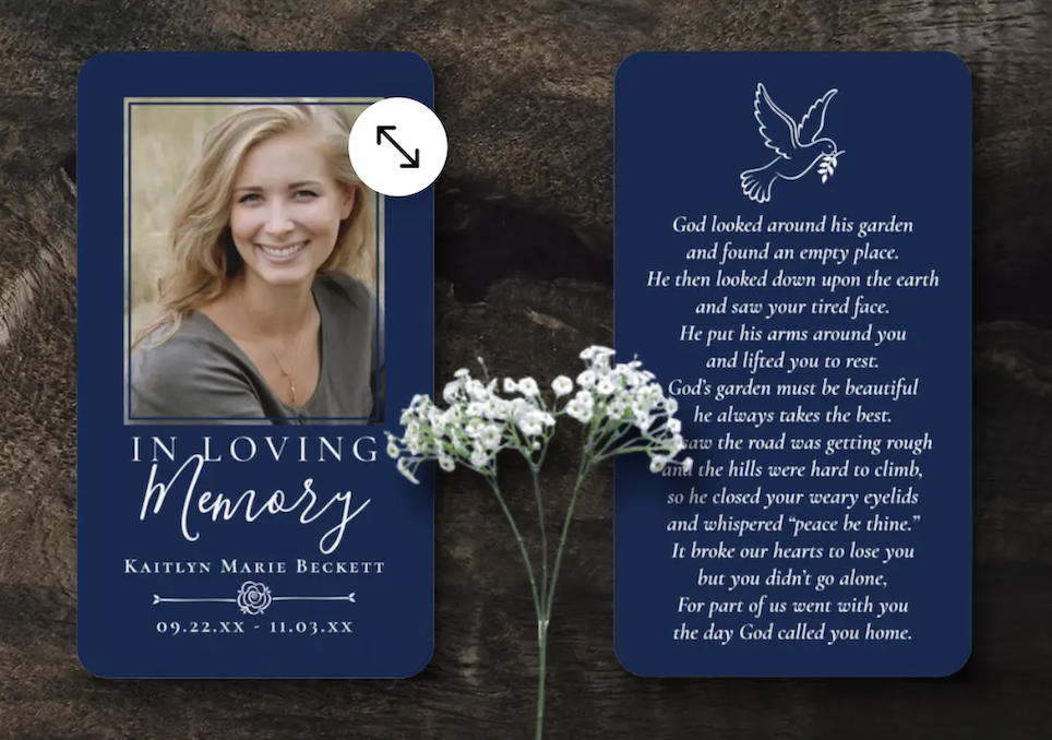 Planning a wake cards